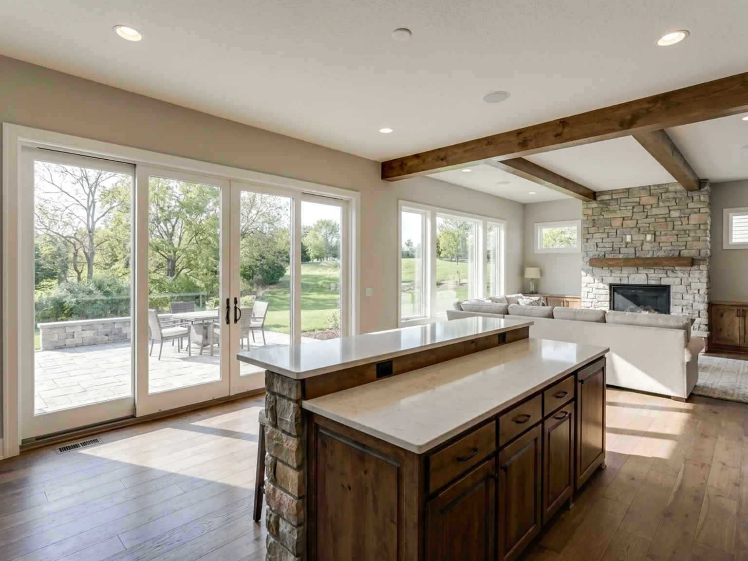 Walkout Entertaining Level basement idea 2026