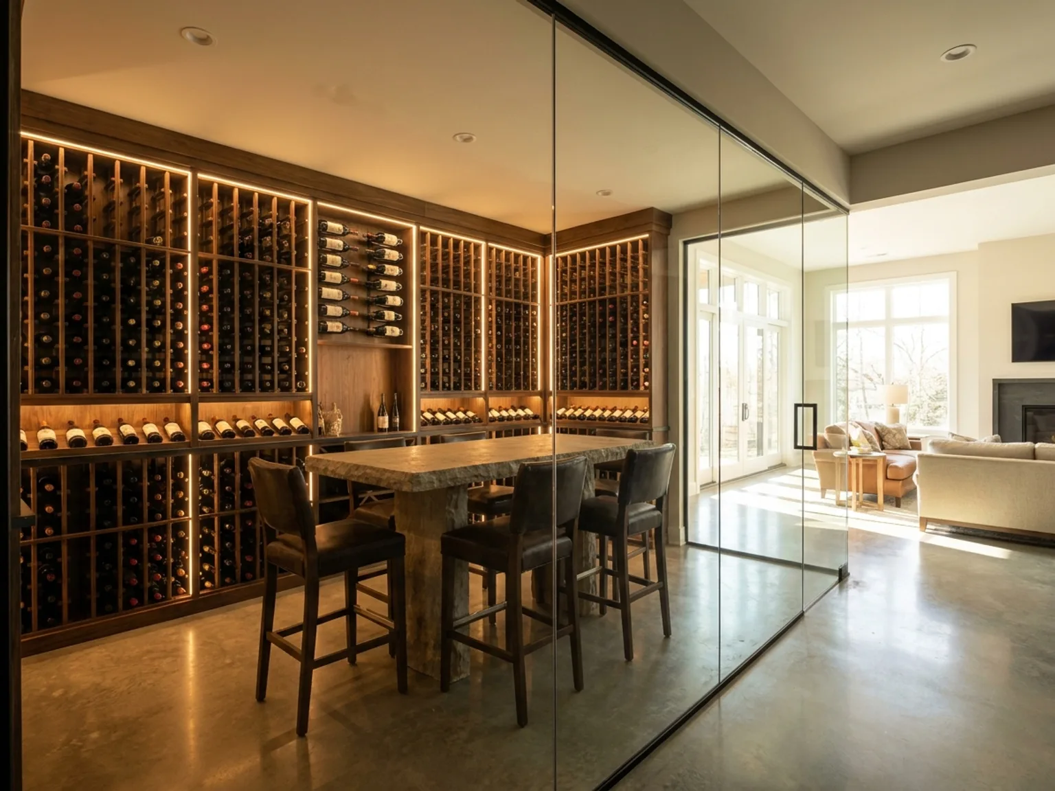 Wine Cellar & Tasting Room basement idea 2026