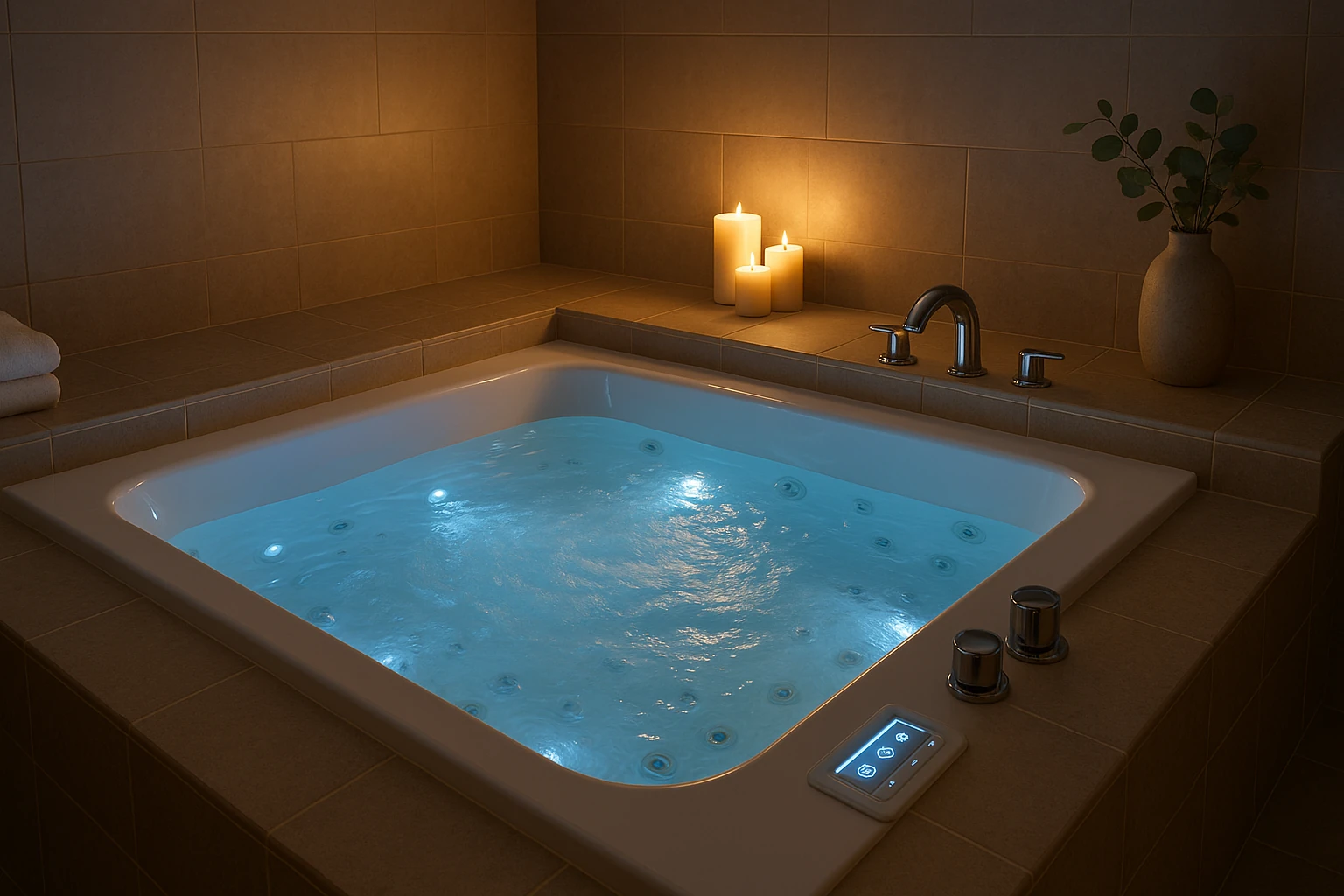 Whirlpool Tub Installation with Therapeutic Jets