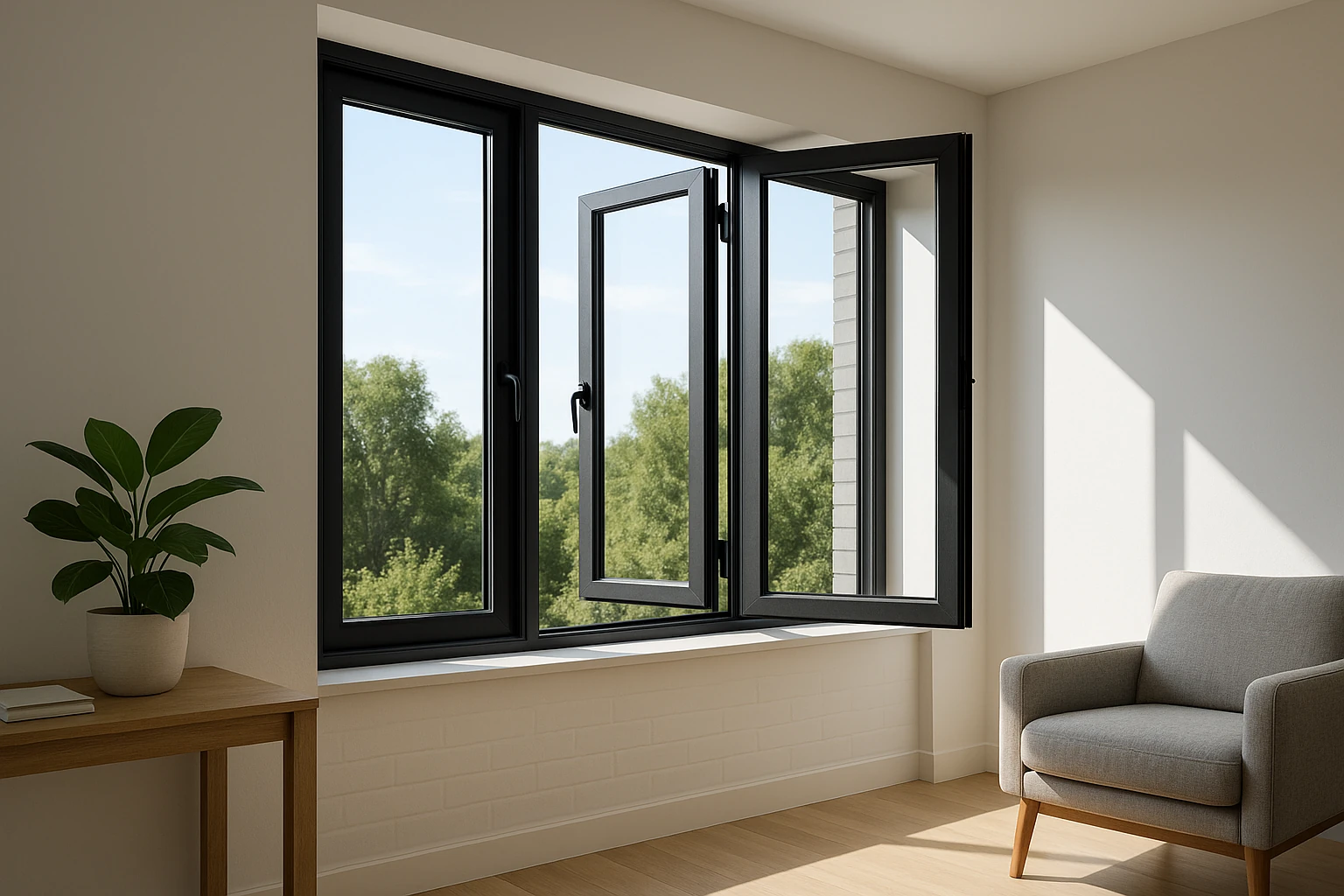 Casement Window Installation with Maximum Ventilation